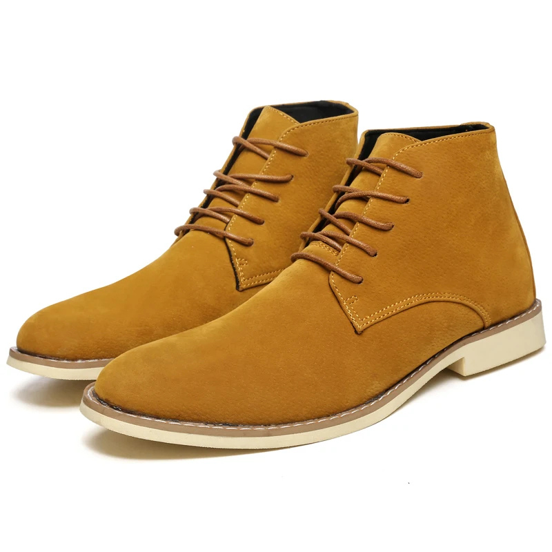 Elegante Boots Herren aus Wildleder, Komfortable Stiefeletten