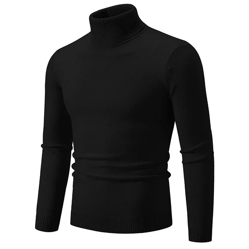 Gerippter Rollkragenpullover für Herbst und Winter