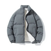 Herren Puffer Jacke mit Sherpa-Futter und Stehkragen