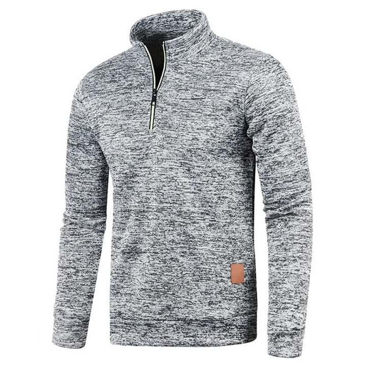 Bequemer Fleece-Sweatshirt mit Reißverschluss