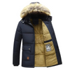 Herren Parka Winterjacke Mit Warmem Teddyfutter Und Abnehmbarer Kapuze