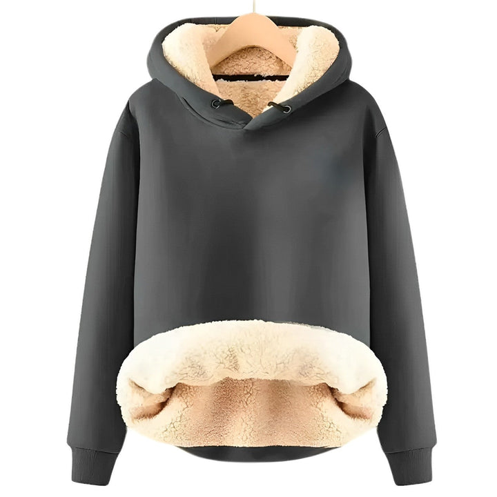 Kuschelige Sherpa-Fleece-Kapuzenjacke