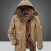 Warme Parka Jacke Herren mit Weichem Innenfutter und Kapuze