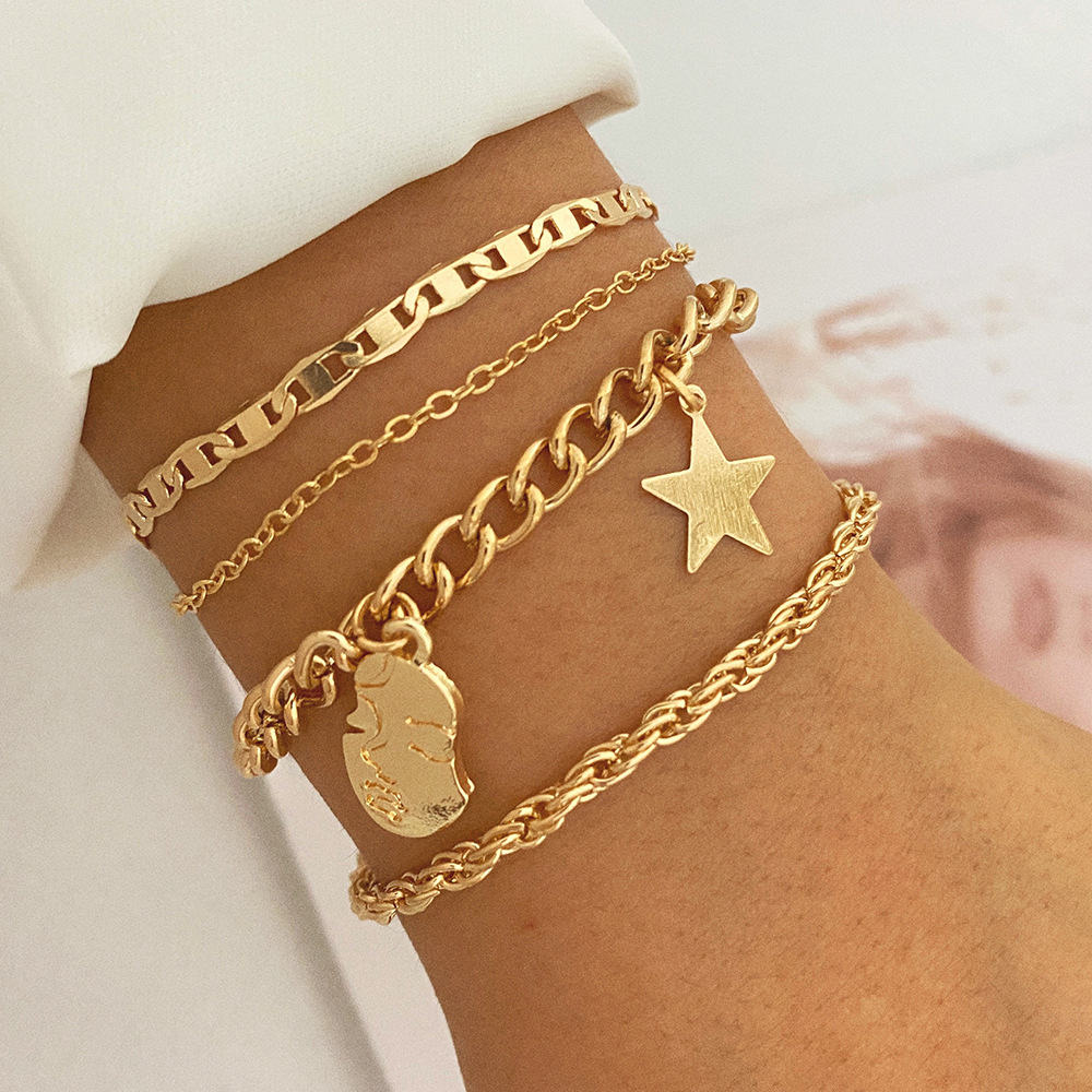 Gold-Armband-Set