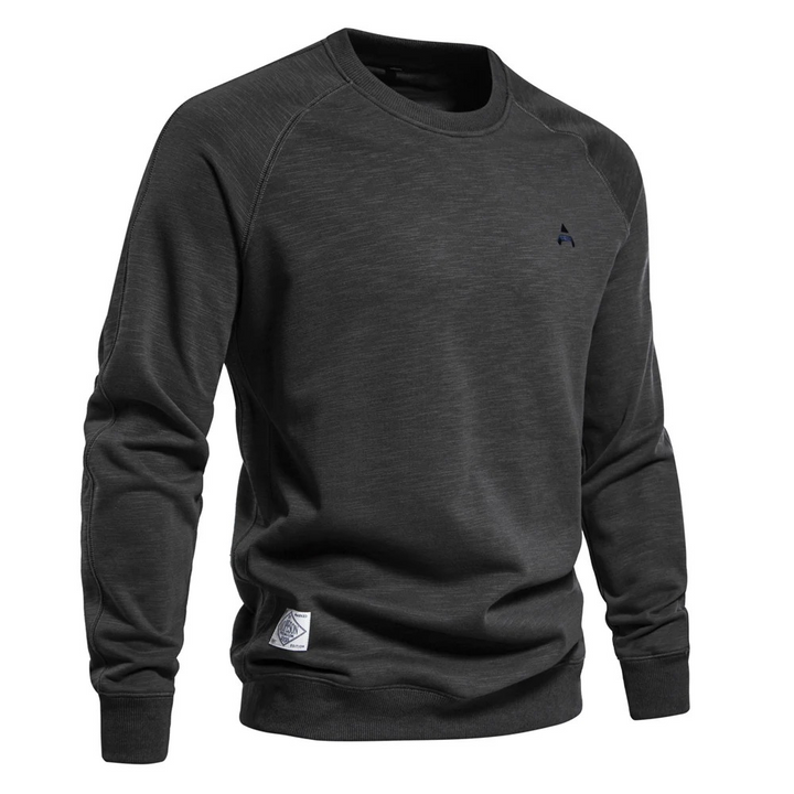 Herren Pullover mit Raglanärmel, Rundhalsausschnitt Casual Pullover