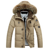 Herren Parka Winterjacke Mit Abnehmbarer Kapuze Und Warmem Futter