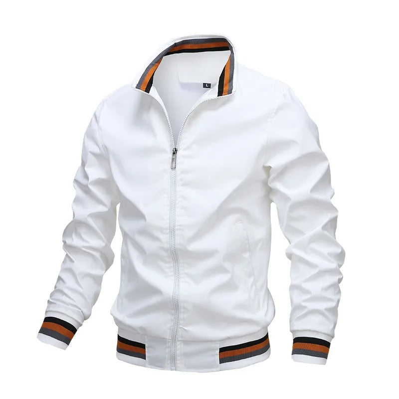 Sportlich gestreifte Herren-Interimsjacke