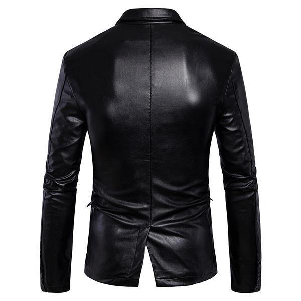 Slim Fit Lederjacke für Herren