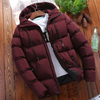 Herren Puffer Jacke mit Kapuze und Zugband