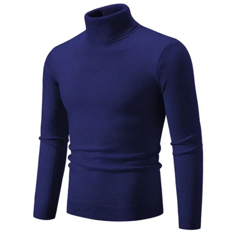 Stilvoller Rollkragenpullover mit Zopfmuster