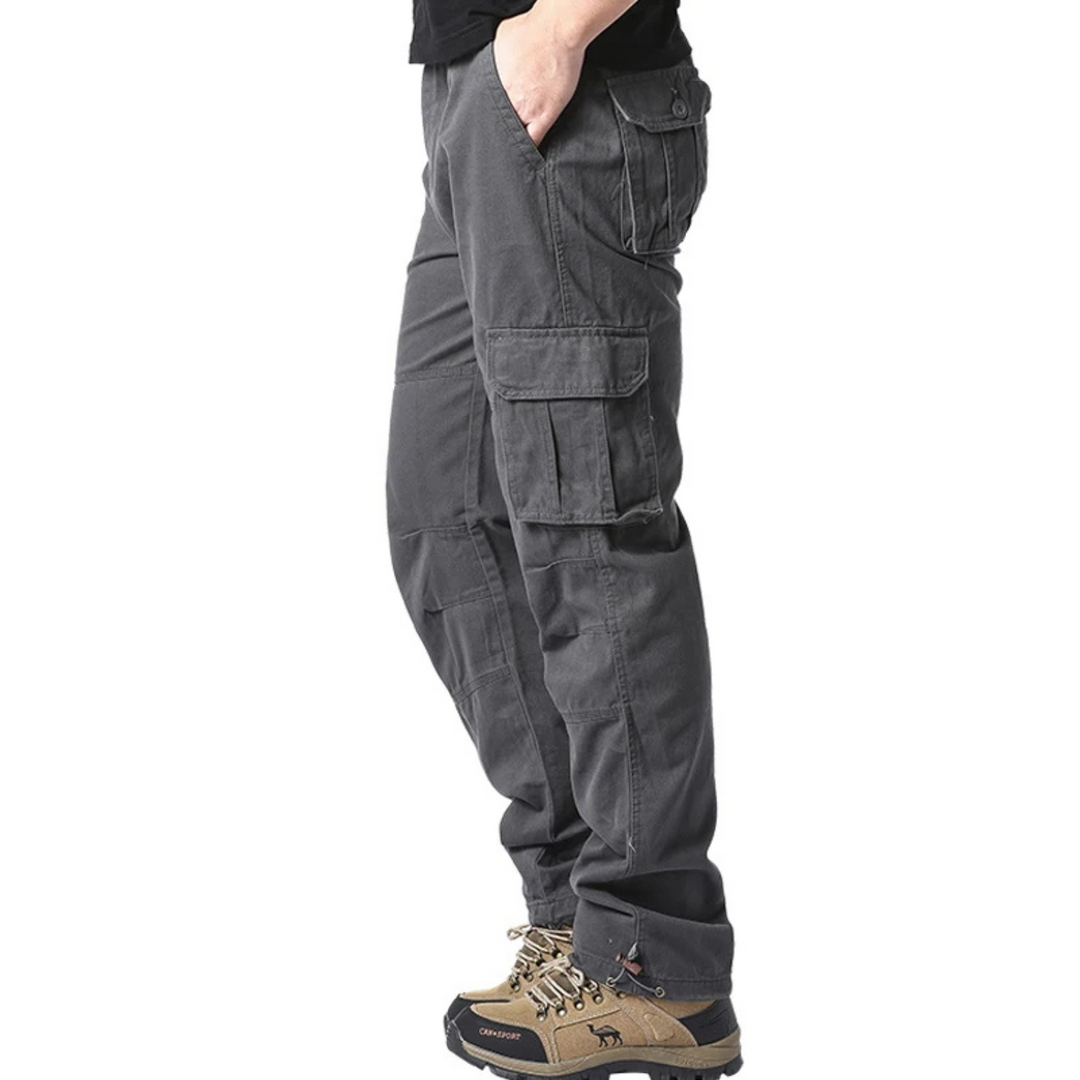 Elastische Taille große Tasche Baumwolle cargohose herren