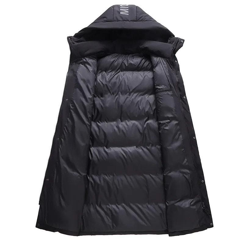 Herren Parka Winterjacke mit Kapuze und modernem Design