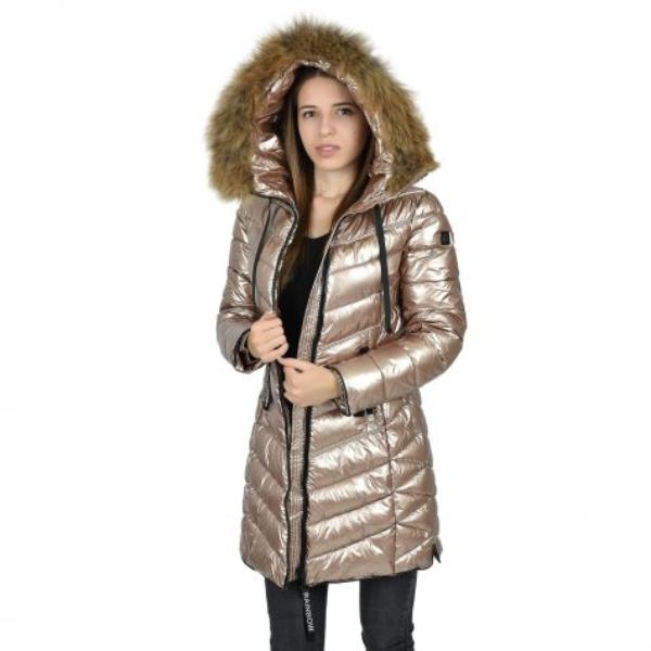 Damen - Lange Winterjacke - Warmes Material - Stylische Wintermode für kalte Tage - Ideal für die kalte Jahreszeit