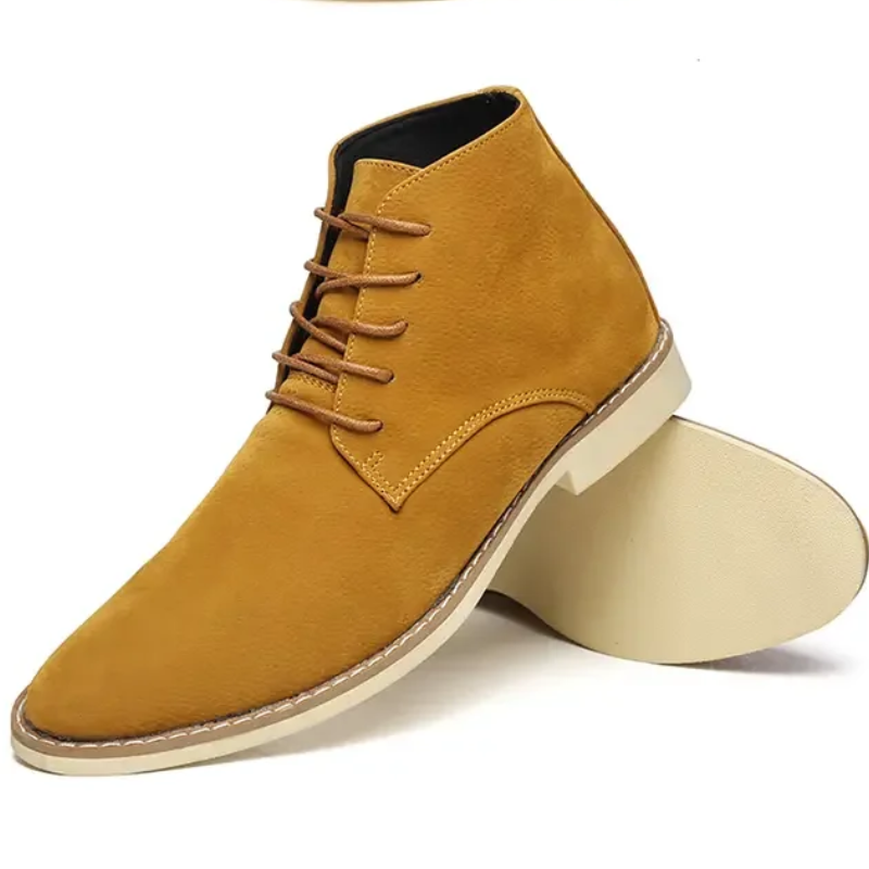 Elegante Boots Herren aus Wildleder, Komfortable Stiefeletten