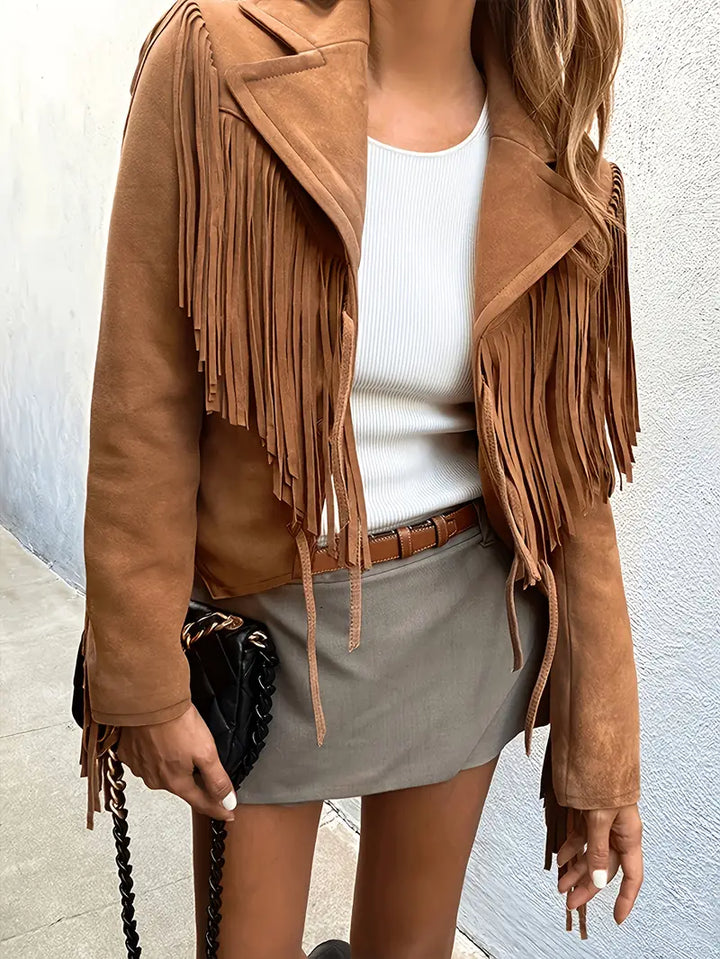 Stylische Jacke mit offener Front