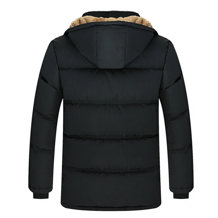 Herren Parka Winterjacke Mit Abnehmbarer Kapuze Und Warmem Innenfutter