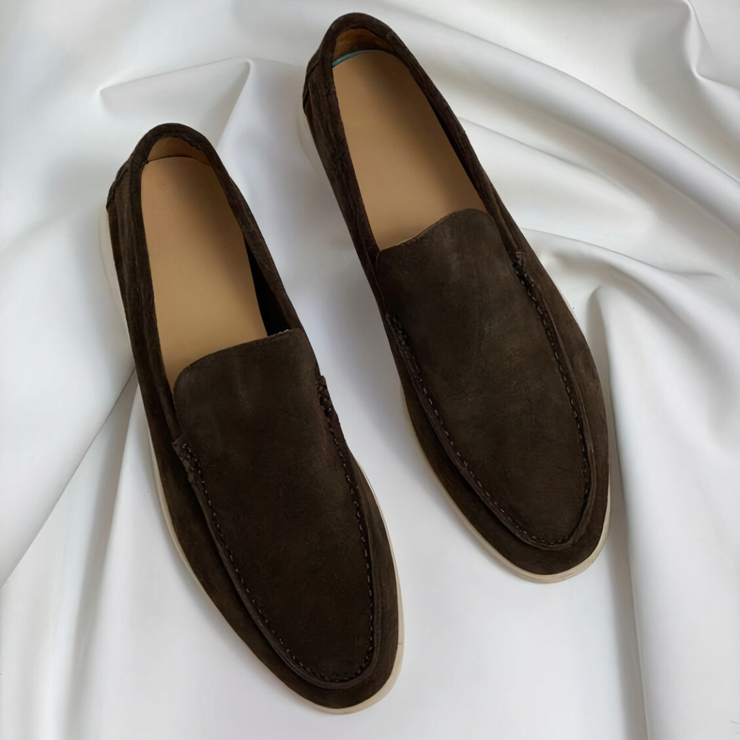 Vintage Leder Loafers Mode