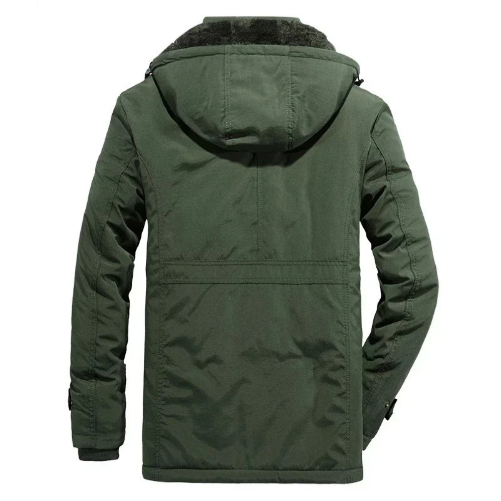 Hochwertige Parka Jacke Herren mit Warmer Fleece-Fütterung