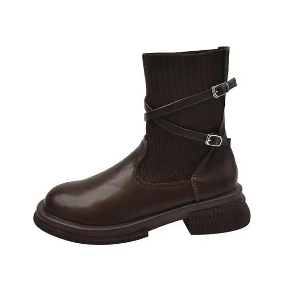 Damen  Boots aus Leder mit rutschfester Sohle