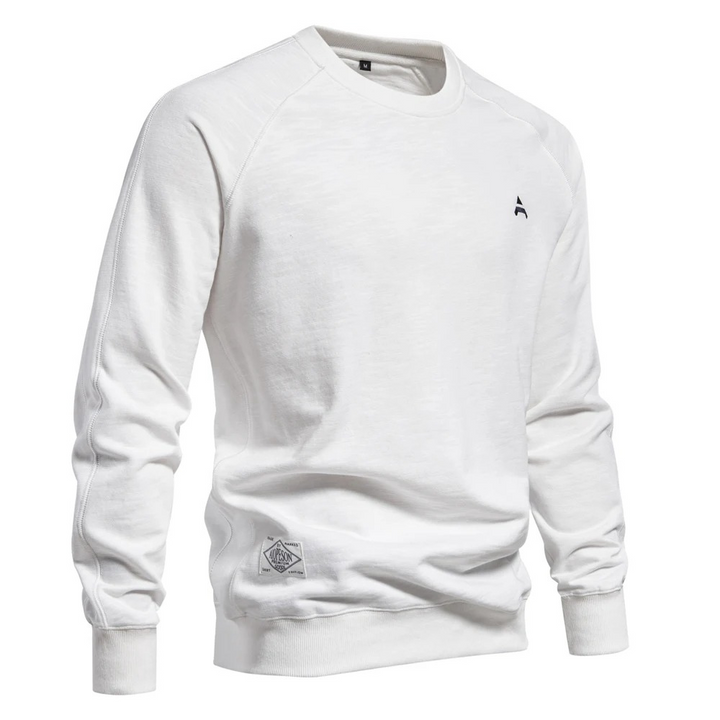 Herren Pullover mit Raglanärmel, Rundhalsausschnitt Casual Pullover