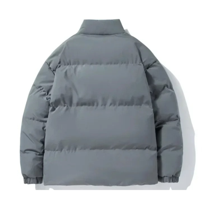 Herren Puffer Jacke mit Sherpa-Futter und Stehkragen