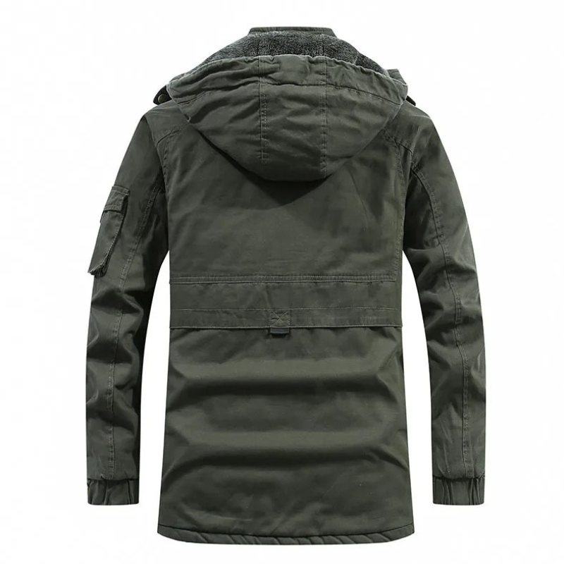 Leichte Parka Jacke Herren mit Weichem Futter und Kapuze