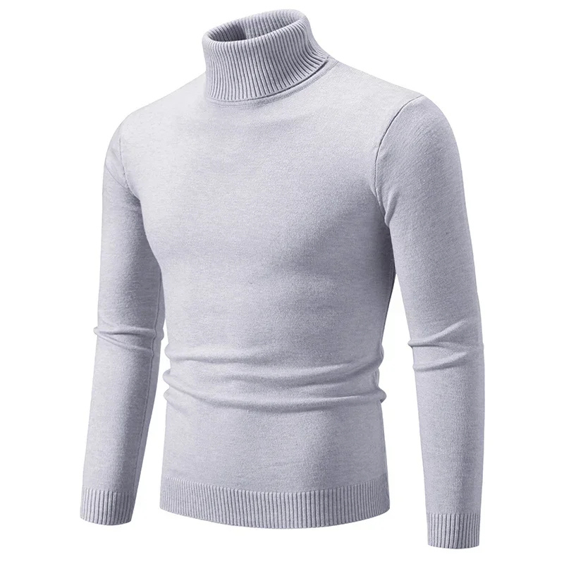 Gerippter Rollkragenpullover für Herbst und Winter