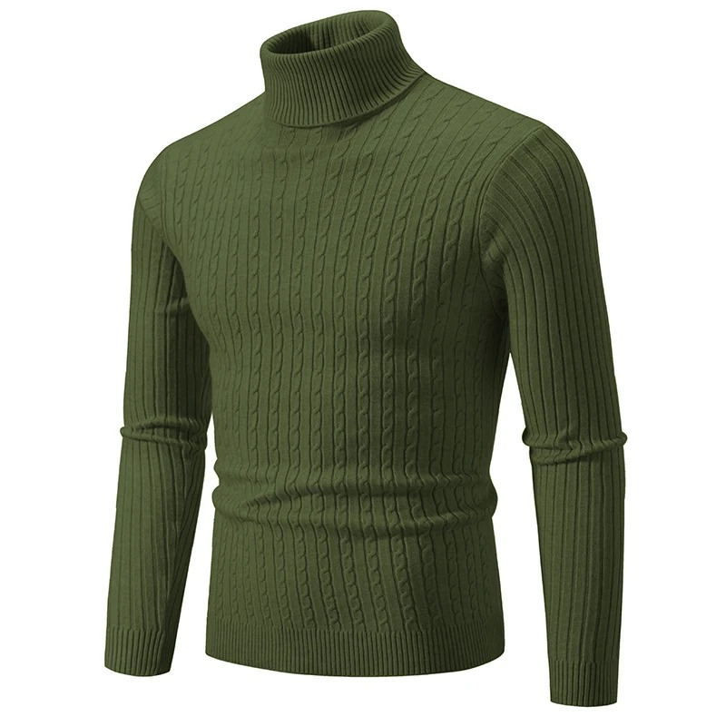 Slim Fit Rollkragenpullover Herren