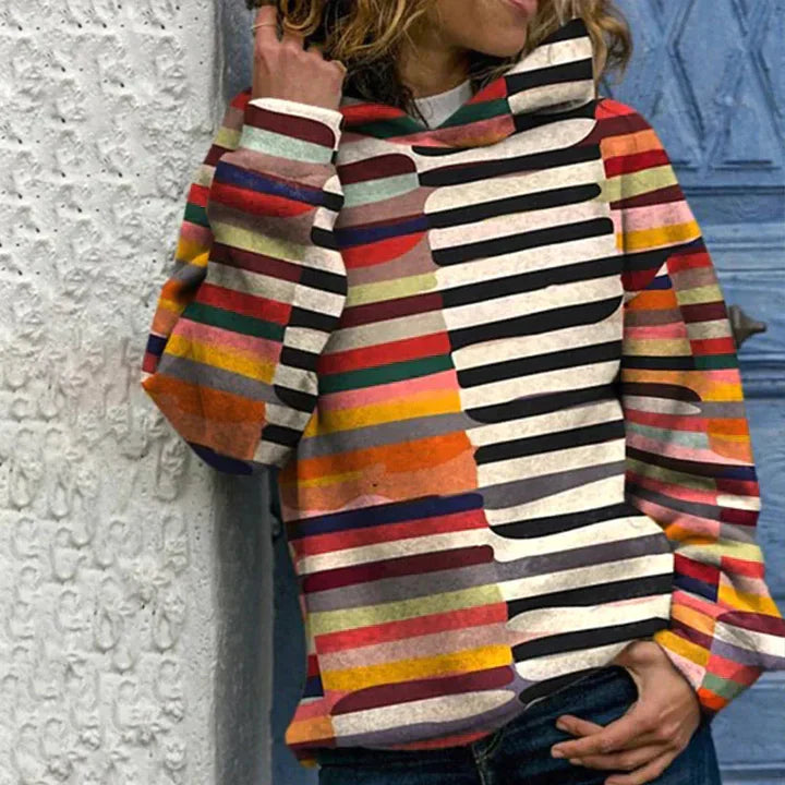 Multicolor-Kapuzenpulli