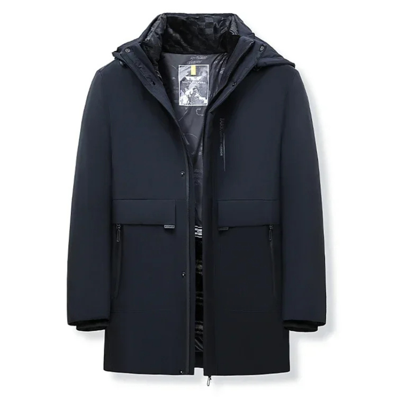 Herren Parka Winterjacke winddicht mit warmem Innenfutter