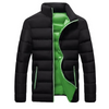 Herren Puffer Jacke mit Seitentaschen und Frontreißverschluss