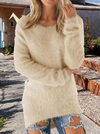 Vintage-Pullover aus gestrickter Wolle