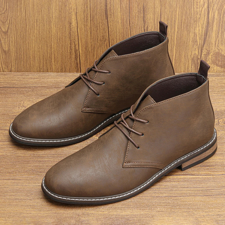 Elegante Boots Herren aus Leder, Langlebige Ankle Boots