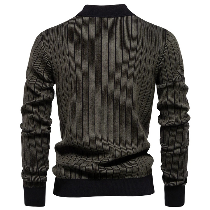 Stilvoller Rollkragenpullover mit Streifenmuster