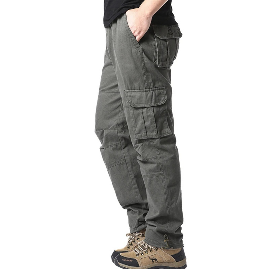 Elastische Taille große Tasche Baumwolle cargohose herren