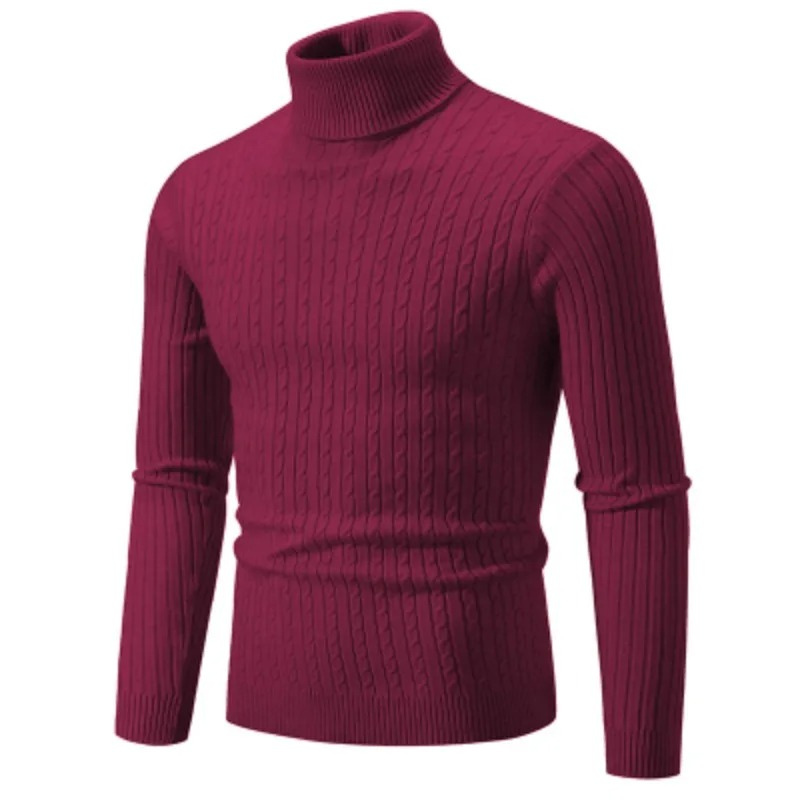 Slim Fit Rollkragenpullover Herren