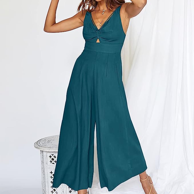 Elegante Jumpsuits mit V-Ausschnitt