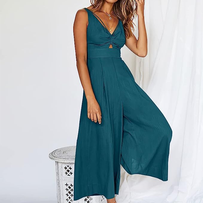 Elegante Jumpsuits mit V-Ausschnitt