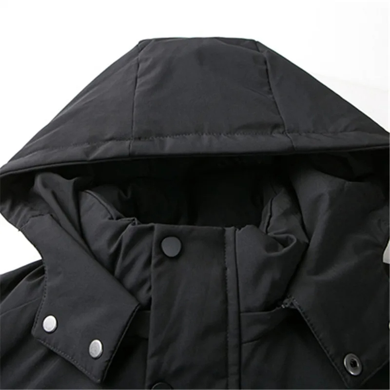 Herren Parka Winterjacke winddicht mit warmem Futter und Taschen