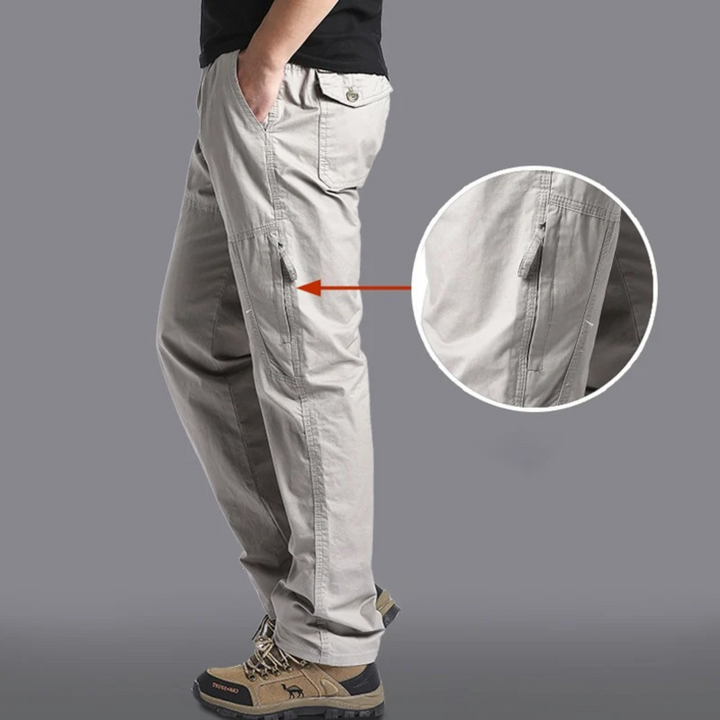 Bequeme Outdoorhose mit Reißverschlusstaschen, Robust