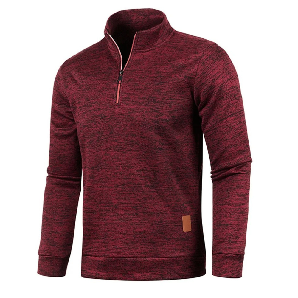 Bequemer Fleece-Sweatshirt mit Reißverschluss