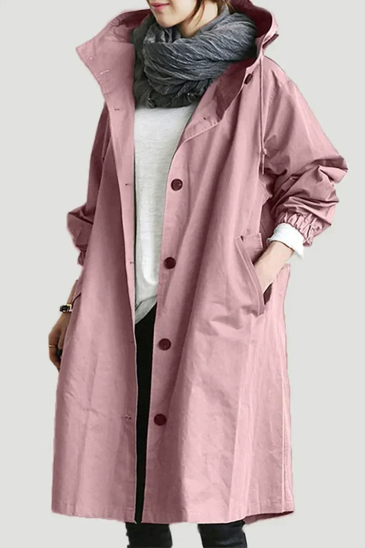 Trenchcoat mit Kapuze