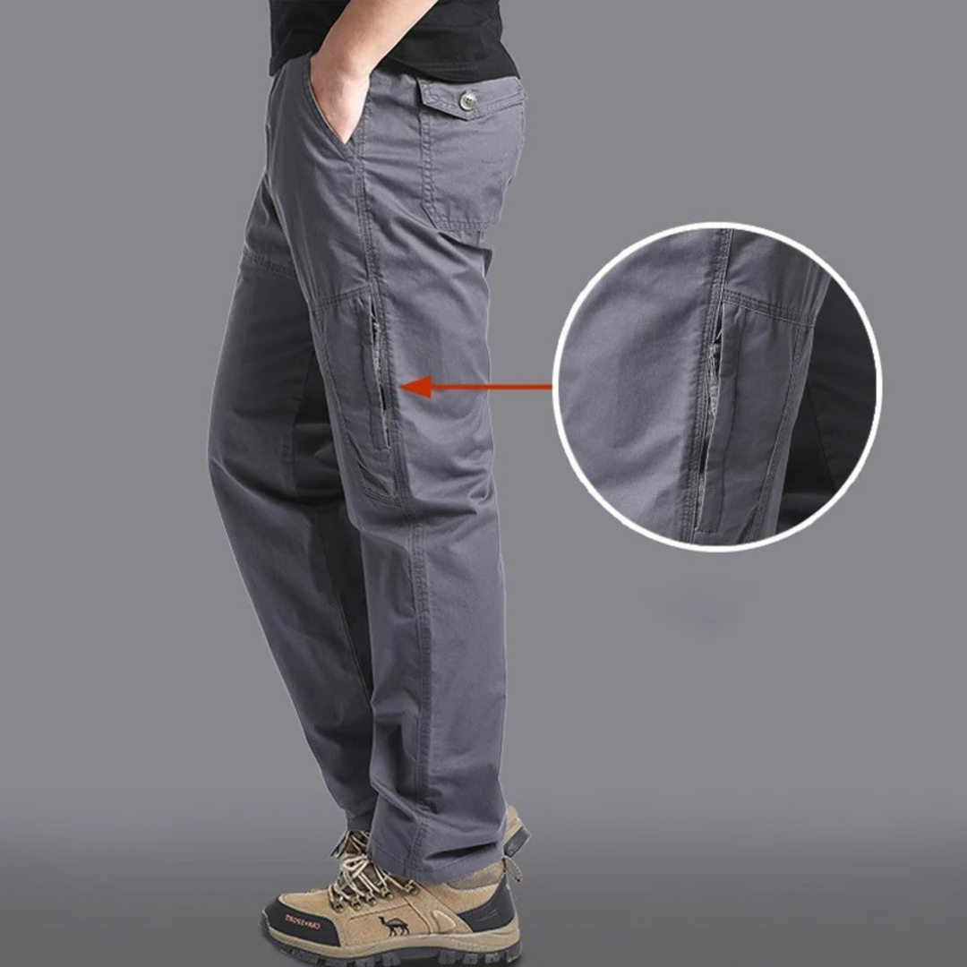 Bequeme Outdoorhose mit Reißverschlusstaschen, Robust