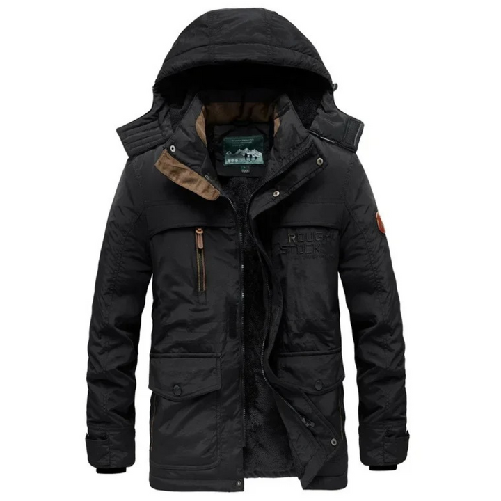 Hochwertige Parka Jacke Herren mit Warmer Fleece-Fütterung