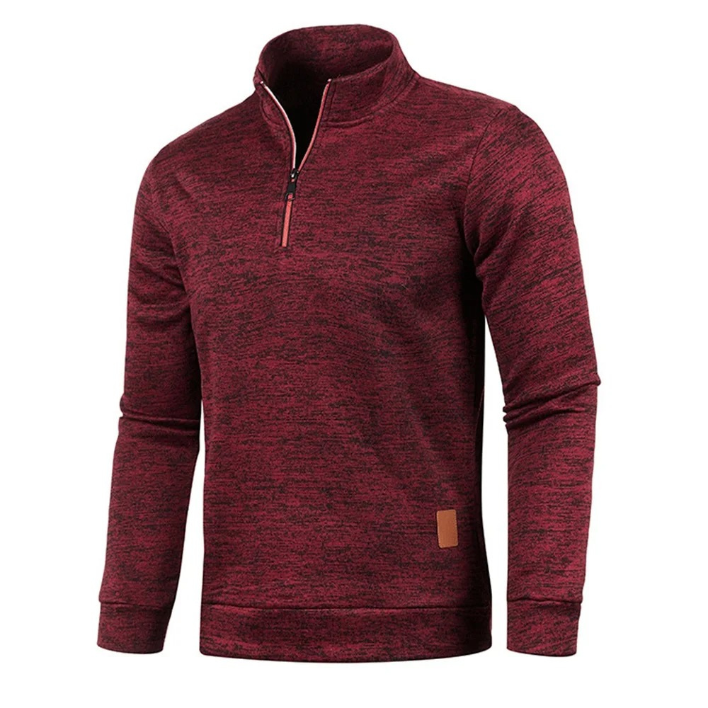 Bequemer Fleece-Sweatshirt mit Reißverschluss