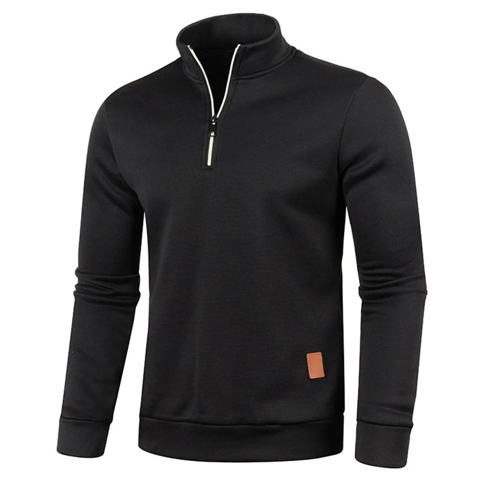 Bequemer Fleece-Sweatshirt mit Reißverschluss