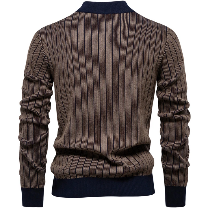 Stilvoller Rollkragenpullover mit Streifenmuster