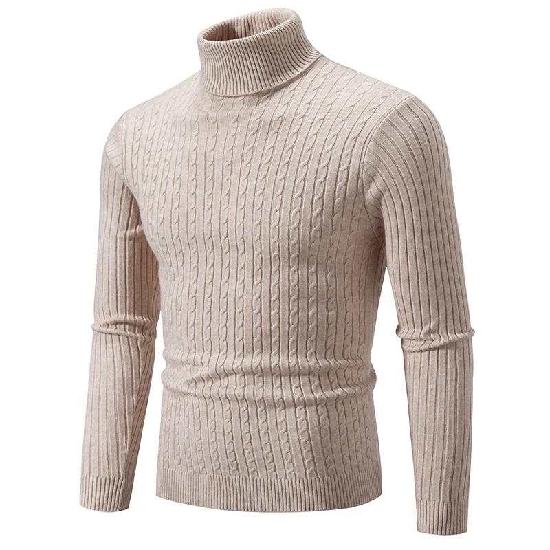 Slim Fit Rollkragenpullover Herren