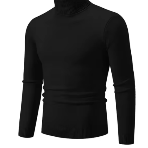 Stilvoller Rollkragenpullover mit Zopfmuster