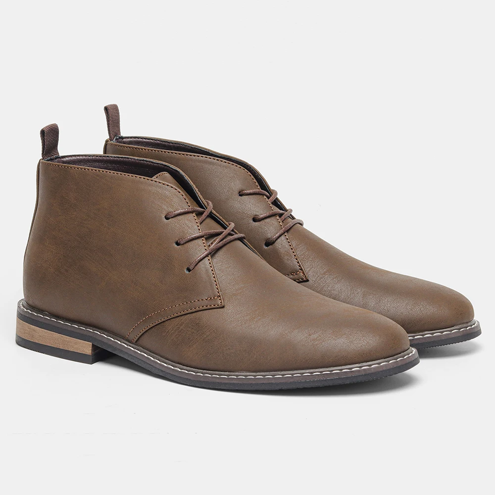 Elegante Boots Herren aus Leder, Langlebige Ankle Boots